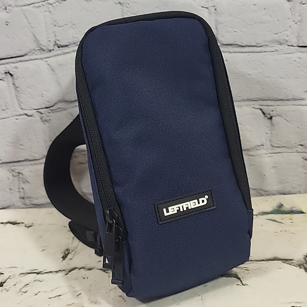 Left Field Stadium Crossbody Bag Navy Blue‎ Zippered Fan Gear